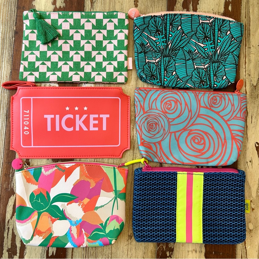6 Ipsy bags NEW
